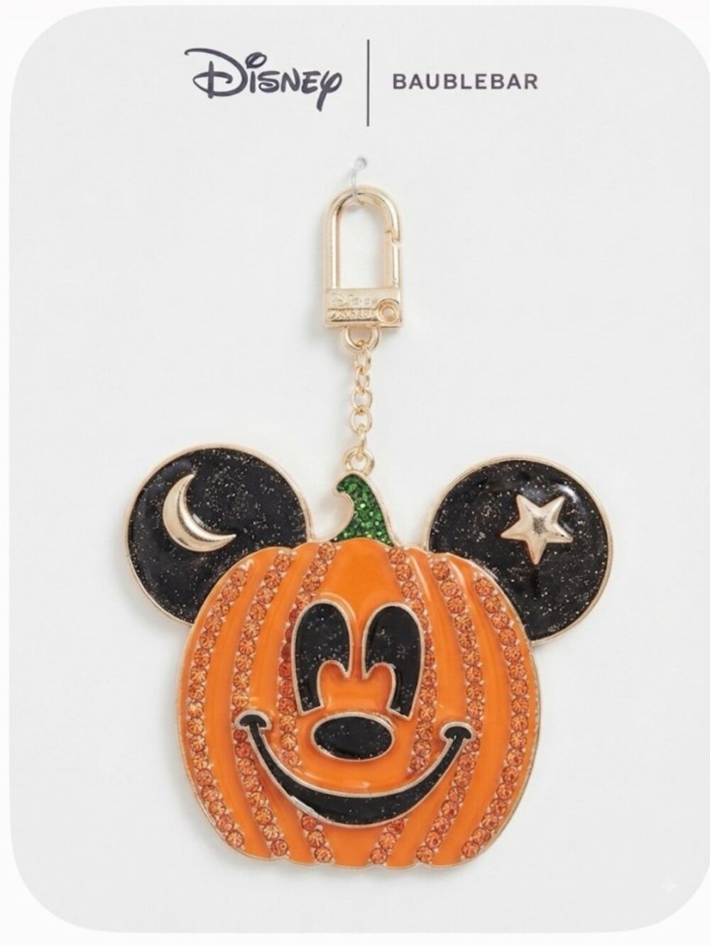 Halloween Disney x BaubleBar Mickey Mouse Pumpkin Bag Charm